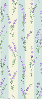 Fabric roller blind Purple flowers