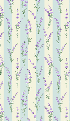 Fabric roller blind Purple flowers
