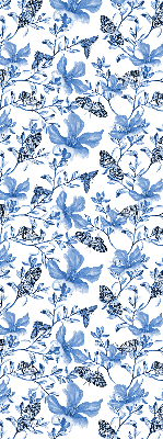 Roller blind for large window Blue butterflies