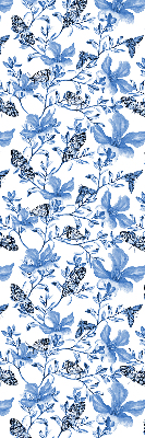 Roller blind for large window Blue butterflies