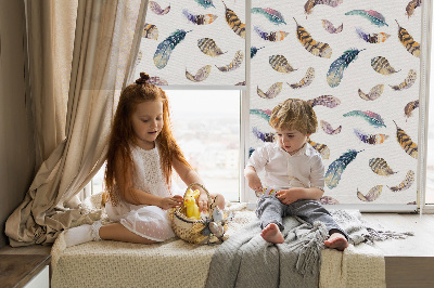 Fabric roller blind Feathers
