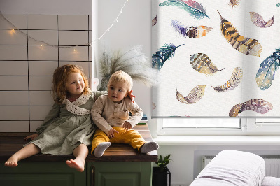 Fabric roller blind Feathers