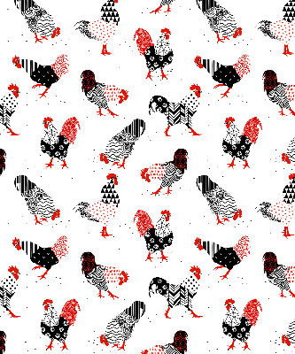 Modern roller blind Roosters