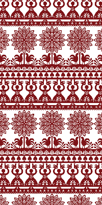 Modern roller blind Brown pattern