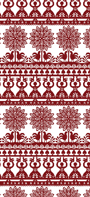 Modern roller blind Brown pattern