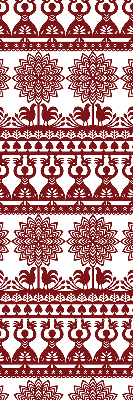 Modern roller blind Brown pattern