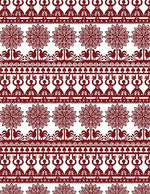Modern roller blind Brown pattern