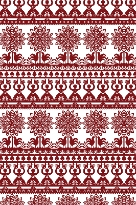 Modern roller blind Brown pattern