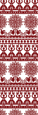 Modern roller blind Brown pattern