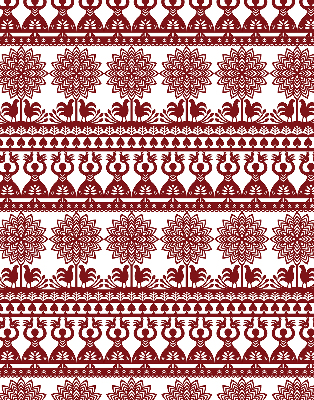 Modern roller blind Brown pattern
