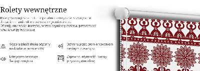 Modern roller blind Brown pattern
