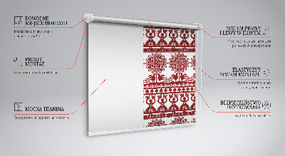 Modern roller blind Brown pattern