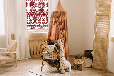 Modern roller blind Brown pattern