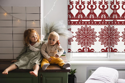 Modern roller blind Brown pattern