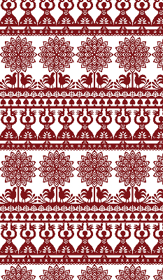 Modern roller blind Brown pattern