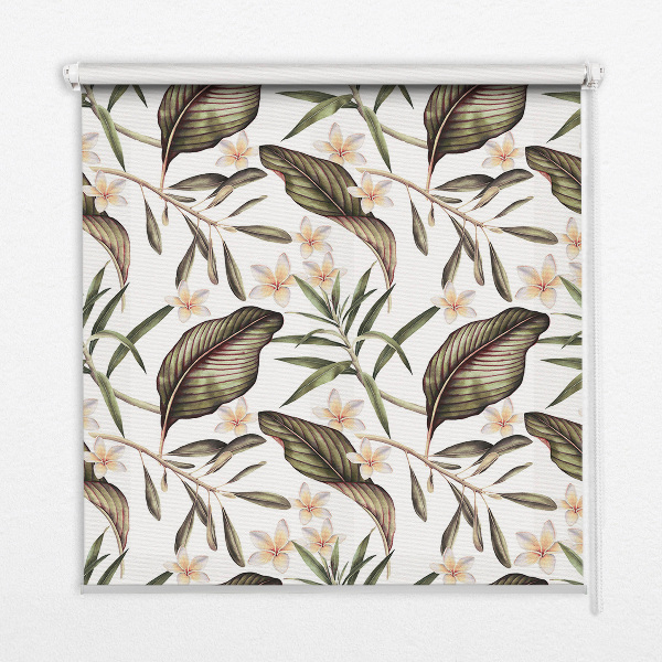 Modern roller blind Flowers with stems