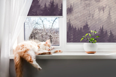Roller blind for large window Painted Mountains