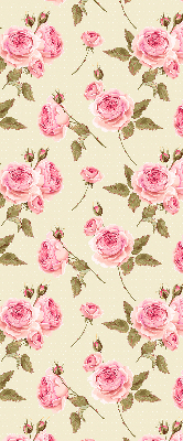 Fabric roller blind Roses