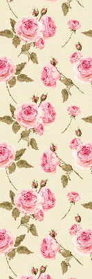 Fabric roller blind Roses