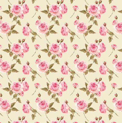 Fabric roller blind Roses