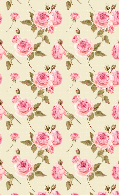 Fabric roller blind Roses