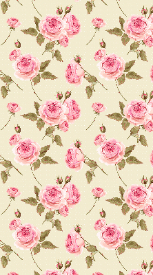 Fabric roller blind Roses