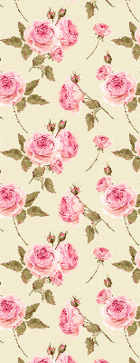 Fabric roller blind Roses