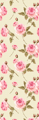 Fabric roller blind Roses