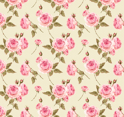 Fabric roller blind Roses
