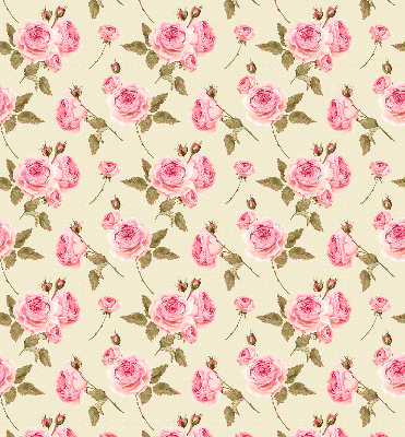 Fabric roller blind Roses