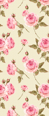 Fabric roller blind Roses
