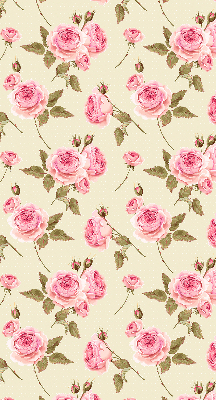 Fabric roller blind Roses