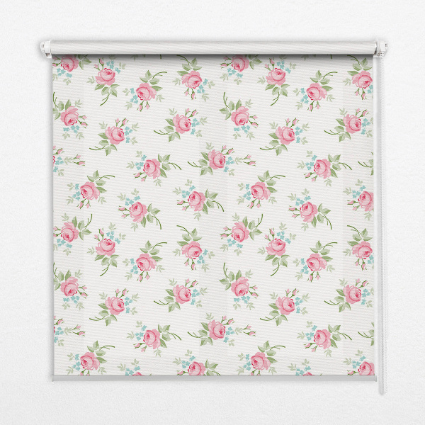 Roller blind for large window Roses