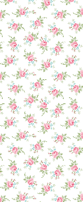 Roller blind for large window Roses