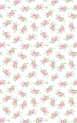 Roller blind for large window Roses