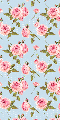 Fabric roller blind Roses