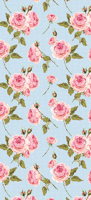 Fabric roller blind Roses