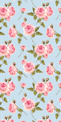Fabric roller blind Roses
