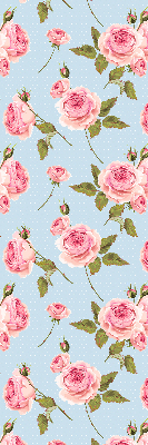 Fabric roller blind Roses
