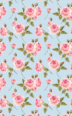 Fabric roller blind Roses