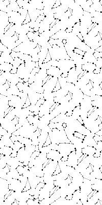 Modern roller blind Constellations