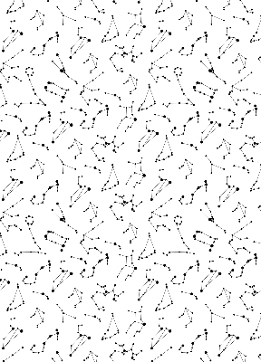 Modern roller blind Constellations