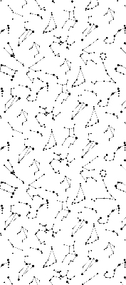 Modern roller blind Constellations