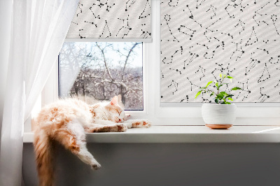 Modern roller blind Constellations
