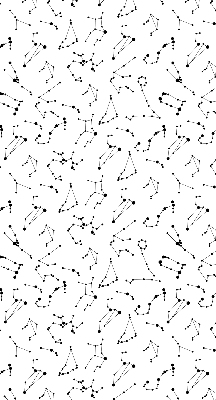 Modern roller blind Constellations