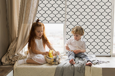 Roller blind for large window Barbed wire