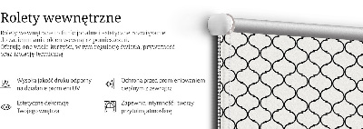 Roller blind for large window Barbed wire