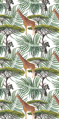 Modern roller blind Animals and trees