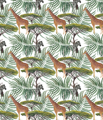 Modern roller blind Animals and trees