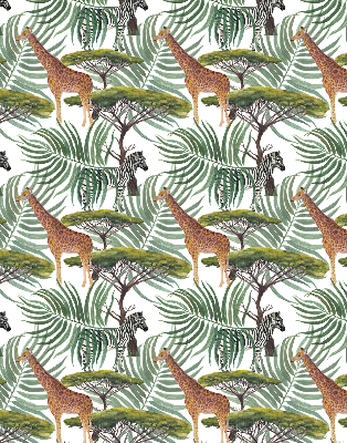 Modern roller blind Animals and trees